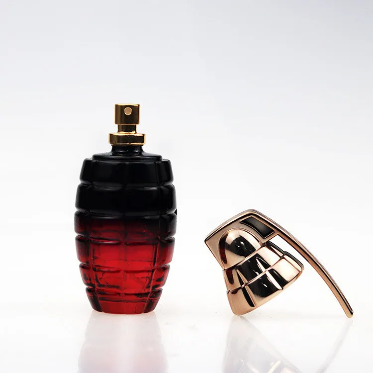 90ml grenade shaped spray empty glass perfume bottles