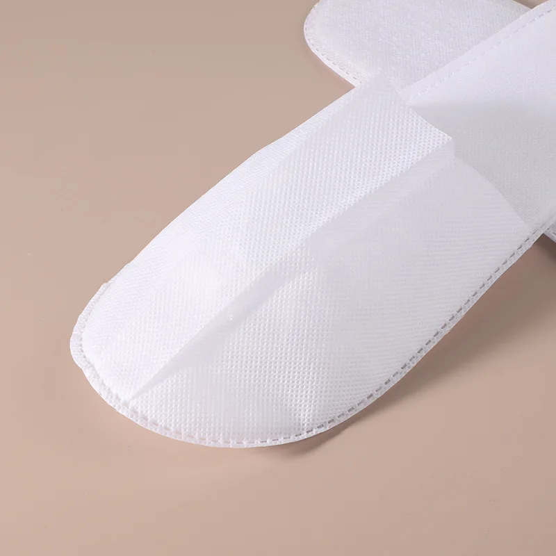 Cheap Hotel Disposable Slipper Machine Made White Black Eco Non Woven Slippers