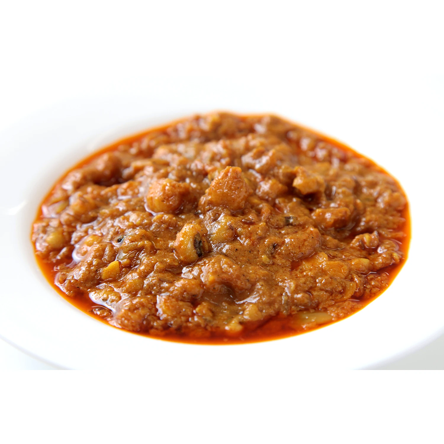 Proessional instant food authentic Indian snacks curry with fresh herbs