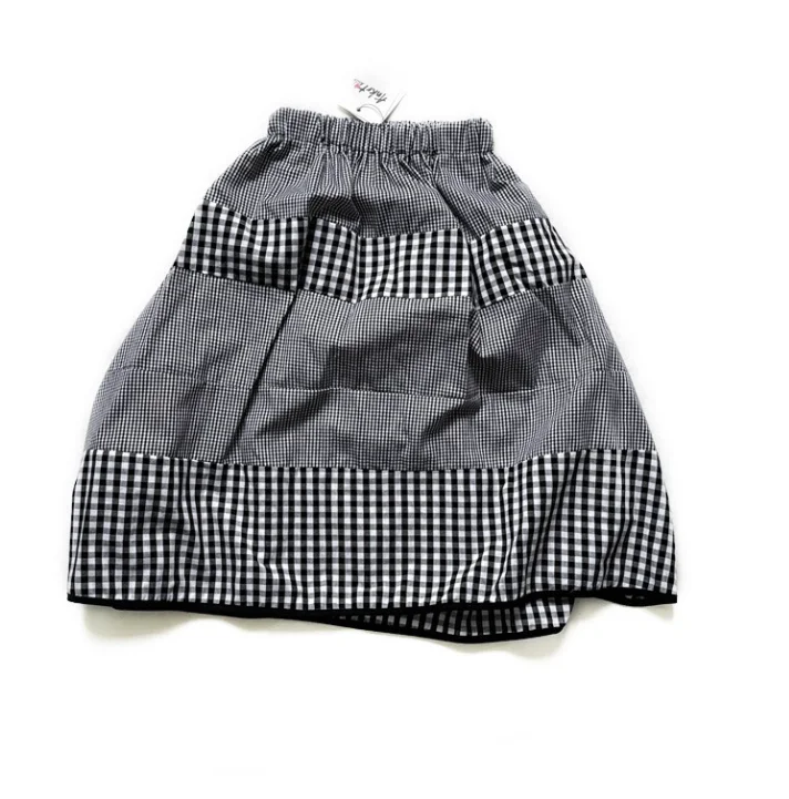 Wholesale 2024 Summer Long Skirt Checkered For Children Girls
