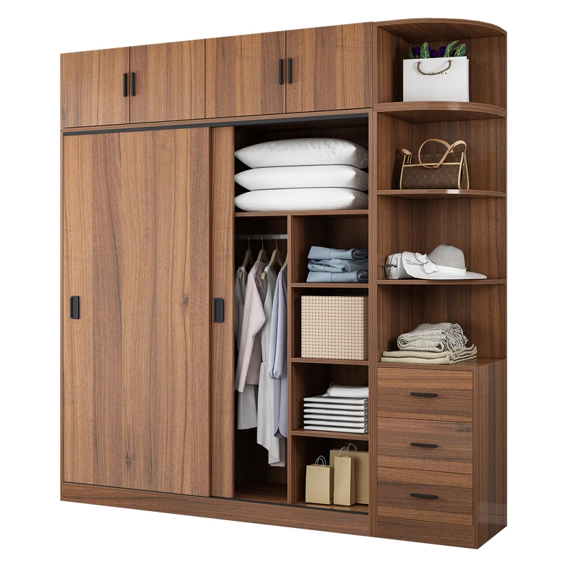 Simple new bedroom hotel apartment home clothing organizer wardrobe
