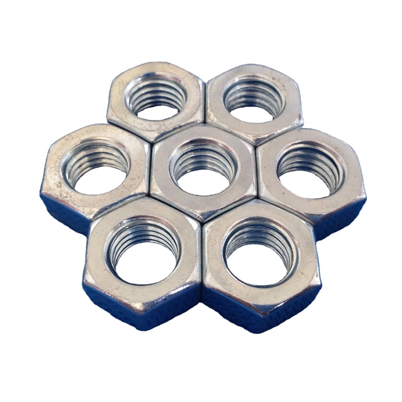 FACTORY HOT SALE M8 m12-m20 M30 DIN934 Galvanized GI Zinc HEX NUTS HEXAGONAL NUTS