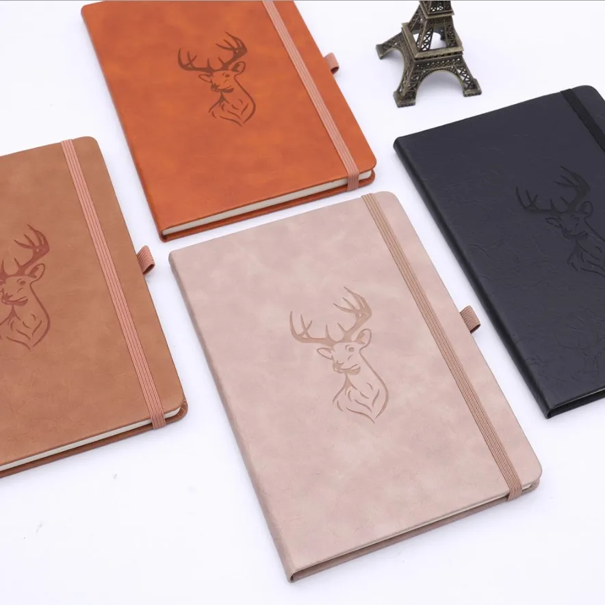
Custom A5 Hardcover Leather Planner With Pocket 