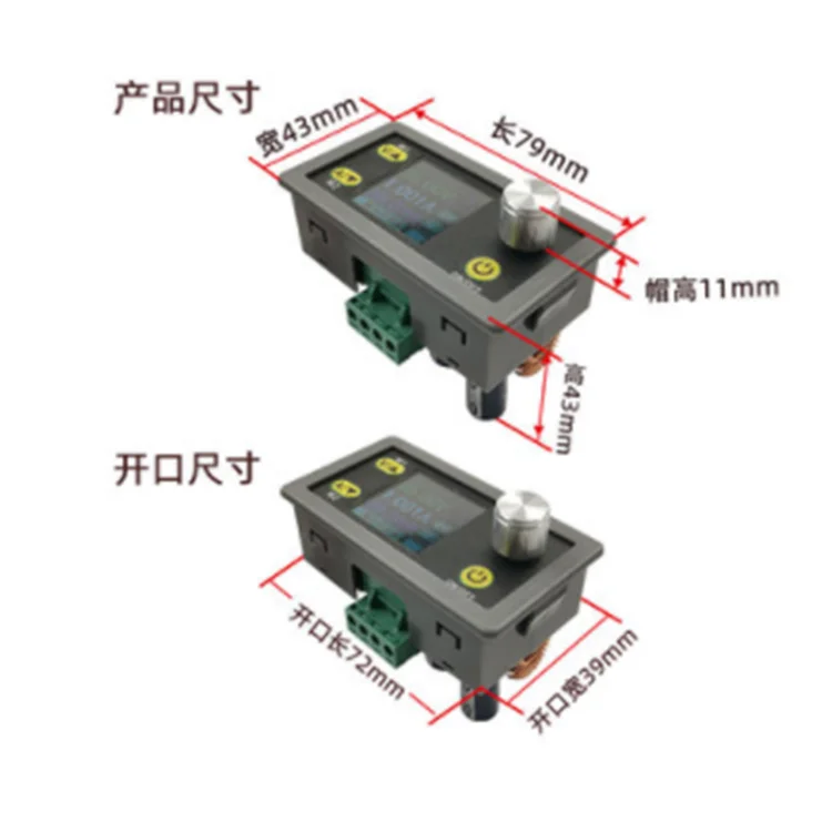 WZ5005E LCD voltage ammeter constant voltage constant current step-down module  50V5A  Adjustable NC DC regulated power supply