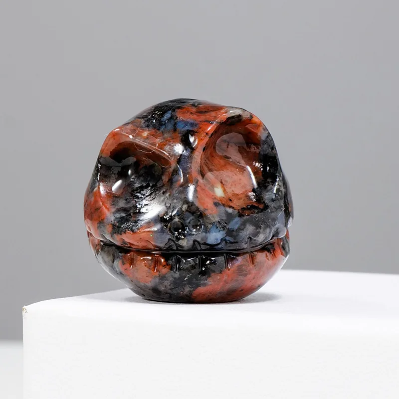 Wholesale Carved Quartz Crystal Skulls Craft Carving Jack Head Crystal