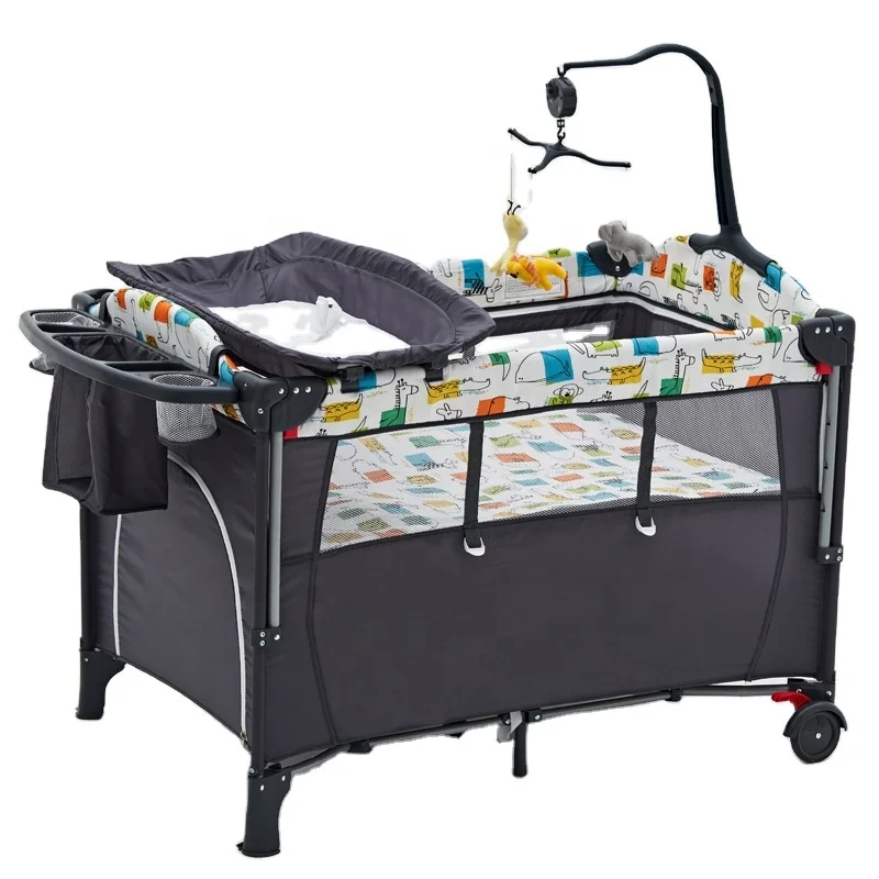 Европейский Стандарт EN Детский манеж под заказ портативный детский манеж кроватка Co спальная кроватка для путешествий детская кроватка