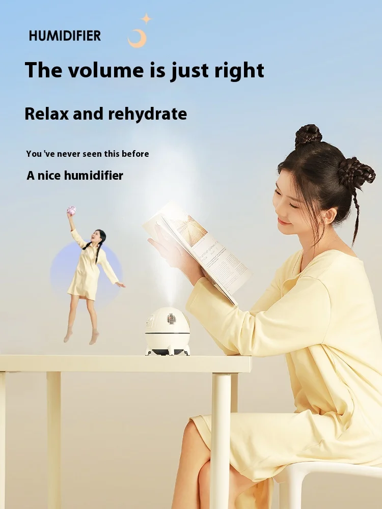 Portable mini cordless reusable air humidifier for korean rechargeable battery operated air freshener humidifier
