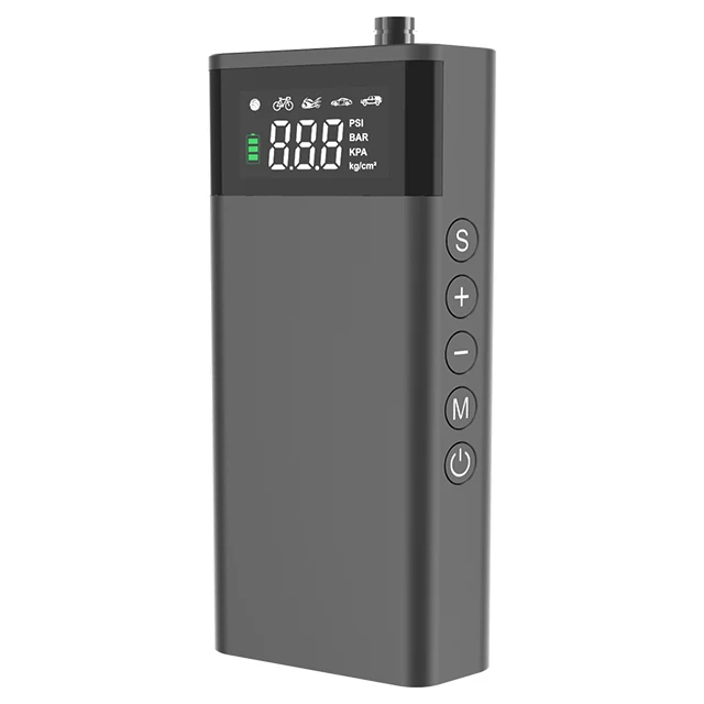 Multi-function Cordless Car Tire Inflator Rechargeable Portable Air Compressor Mobile Power Bank Air Pump