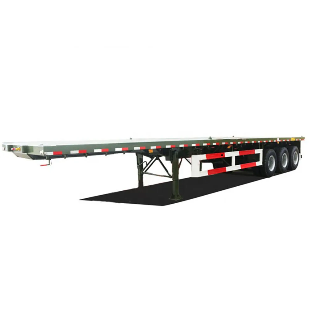 20ft 40ft container carry flatbed gooseneck truck trailers for sale