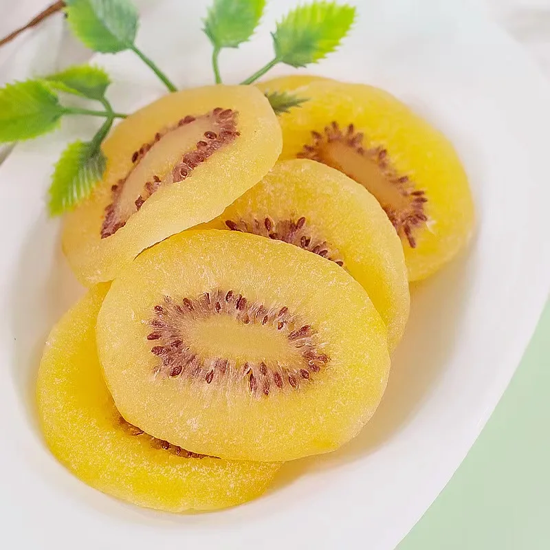 Hot selling Chinese dried kiwi fruit yellow heart kiwi fruit slices for sale candied  dried fruit