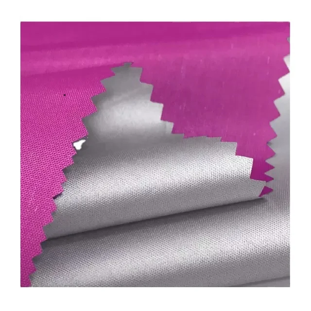 Multi-purpose customizable recycled textile 190T waterproof polyester taffeta waterproof silver plated fabric fabric