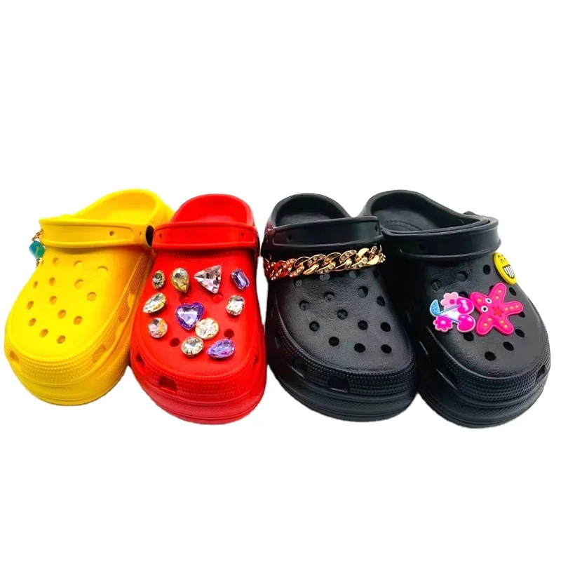 Baby Shoes Clogs Manufacturer Toddler Girls Wooden Clogs For Boys Youth Bae Clog With Chains For Kids Non Slip Breathable Shoes