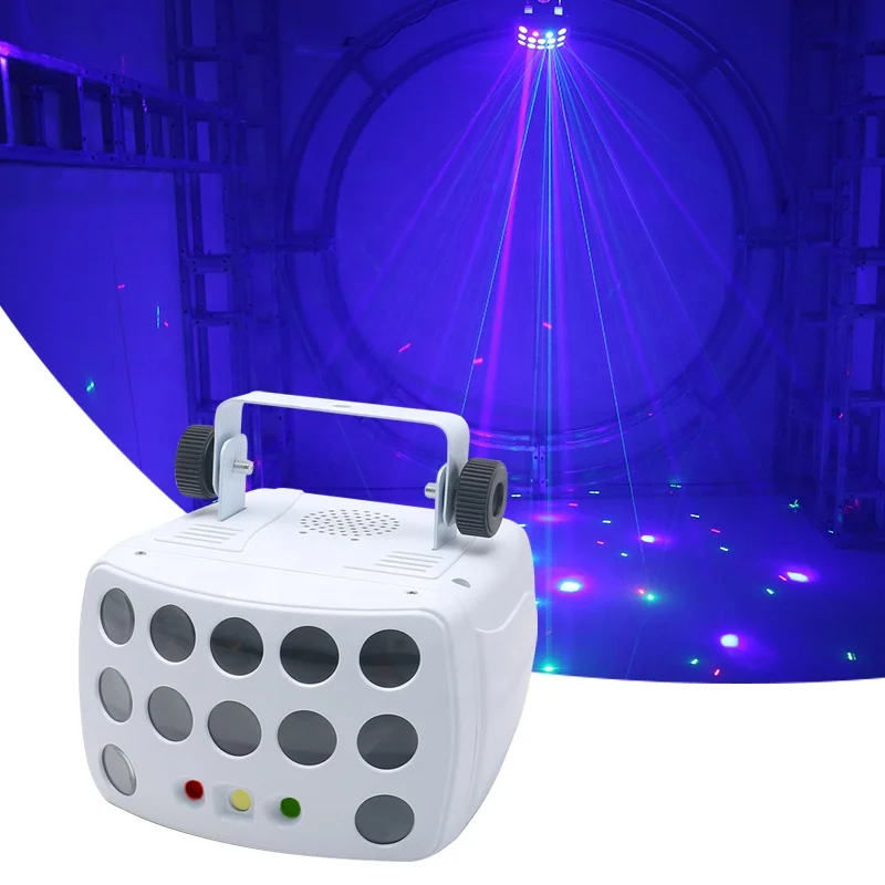 Hot Sale Home Party Mini DJ Lighting LED Laser Butterfly Colorful Disco Light