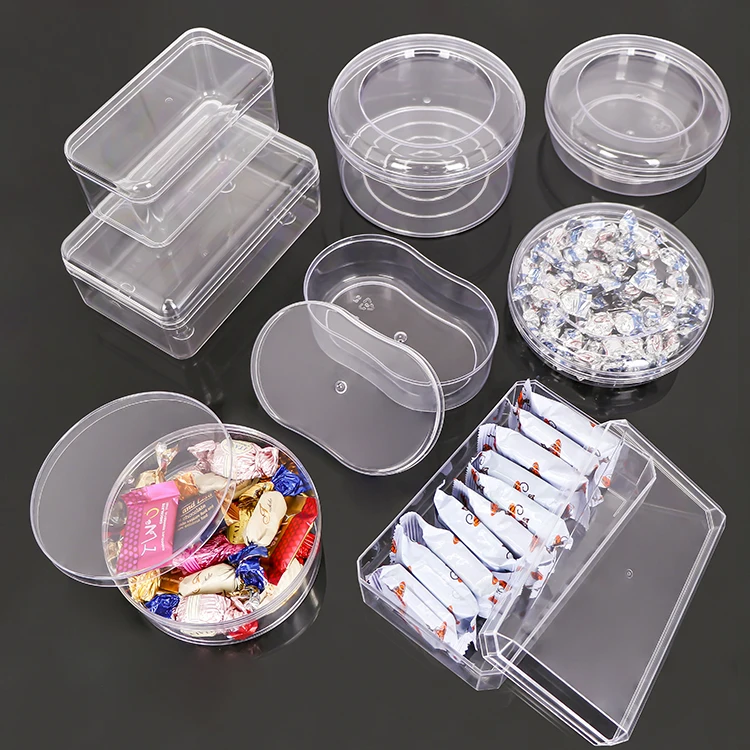 Clear Acrylic Case Cakes for Christmas Cookie Box Acrylic Pastry Box Gift Box Packaging Tiramisu Dessert Biscuits Container
