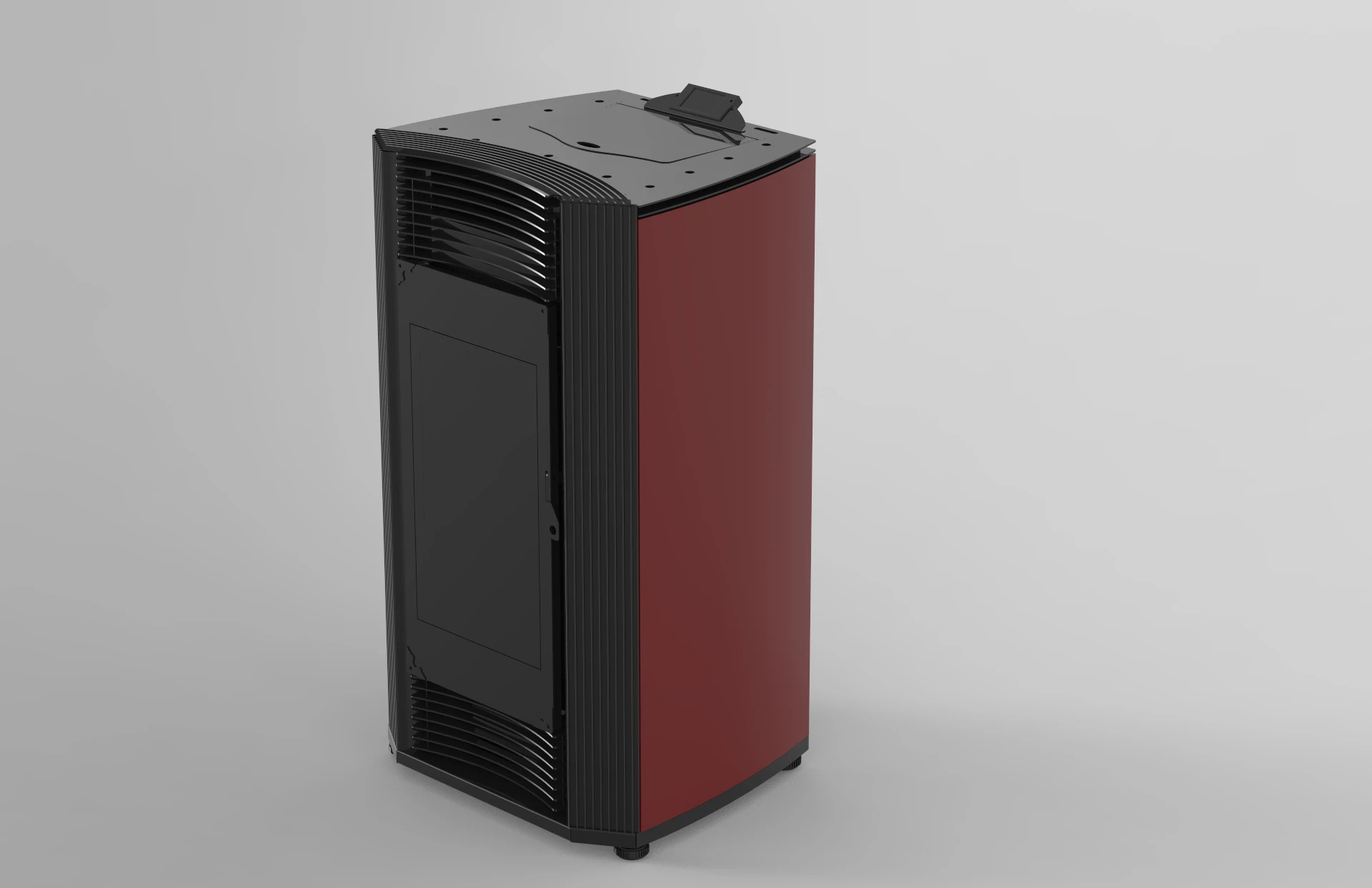 ECO-friendly Quiet and Efficient WIFI control panel Steel hydro Pellet Stove Fireplace Heater Radiator connection