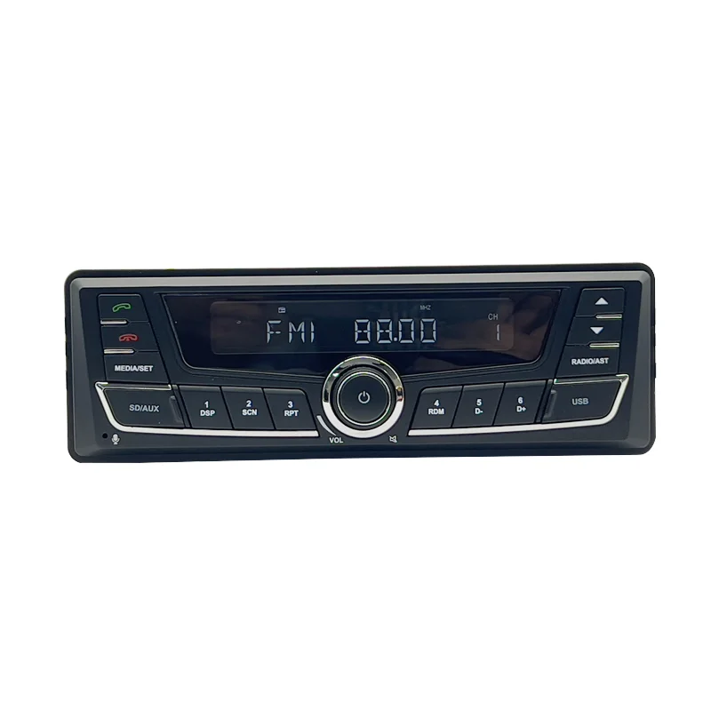 Universal Car Radio Single 1 din MP3 Player 12V 24V FM Radio AUX Input Stereo Audio HMD302A