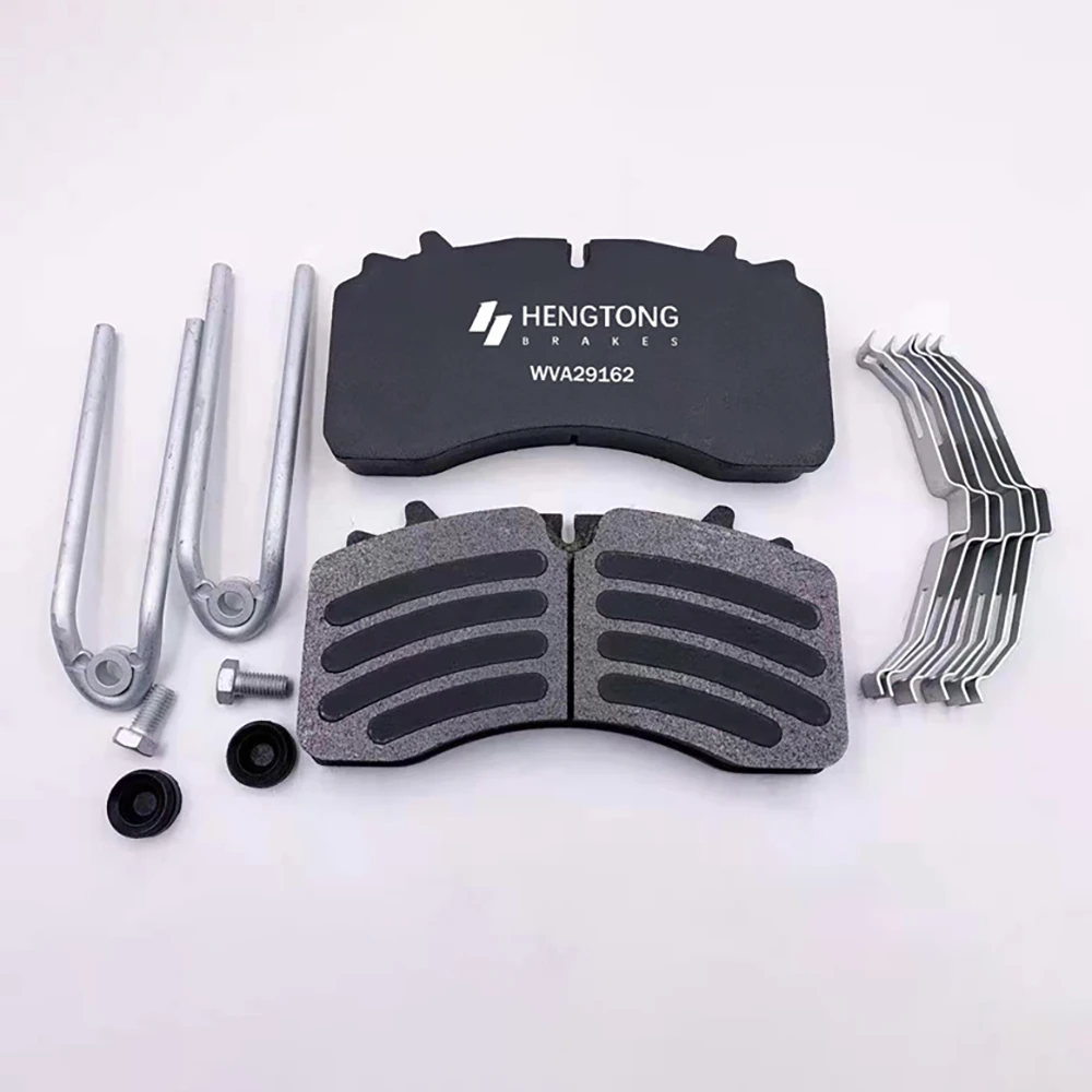 China factory Hengtong brake Semi-metallic heavy duty truck spare parts Brake Pad Kit wva29162 1299796 for DAF Truck