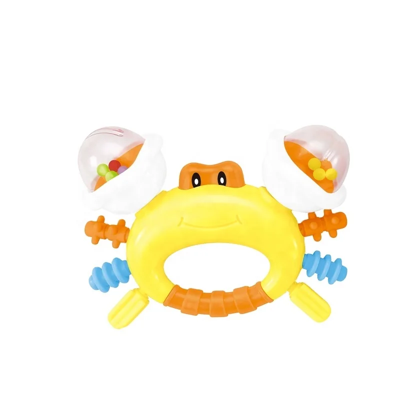 
Wholesale super cute non-toxic safety baby rattle toy teether for 6m+ 
