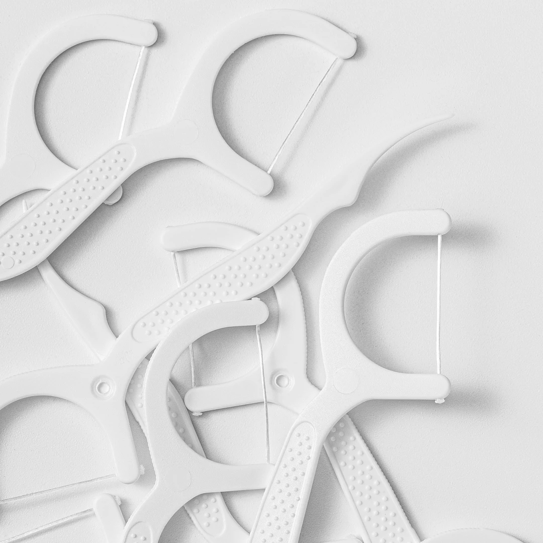 Bulk Mint Flavor  No Flavor Teeth Flosser 50Picks 100 Picks Per Bag Thin Biodegradable Dental Floss Picks