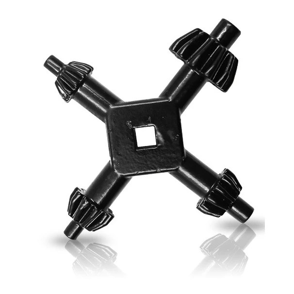 4 in 1 multi-function hand electric drill Drill chuck Cross Key Wrench 4 Way Triangle Electrical Elevator key