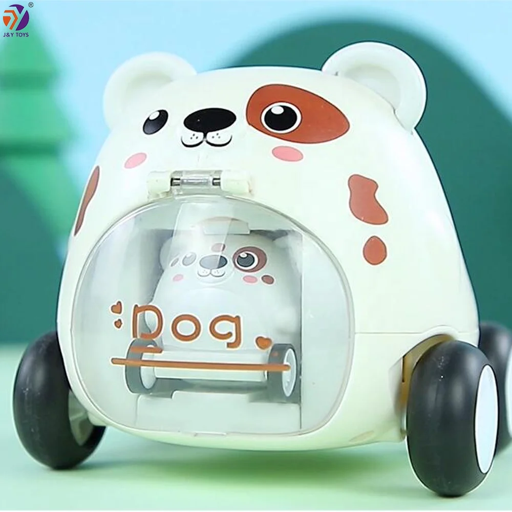 TY мультяшный питомец катапульта автомобиль детская игрушечная машинка тележка инерционная эластичная машинка для малышей