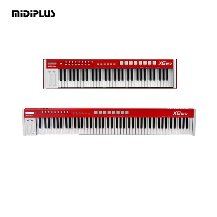 MIDIPLUS X6 Pro OEM Digital Music Keyboard Semi-Weighted 61 Key Percussion Pad Controller Arranger Minstrel MIDI Keyboard