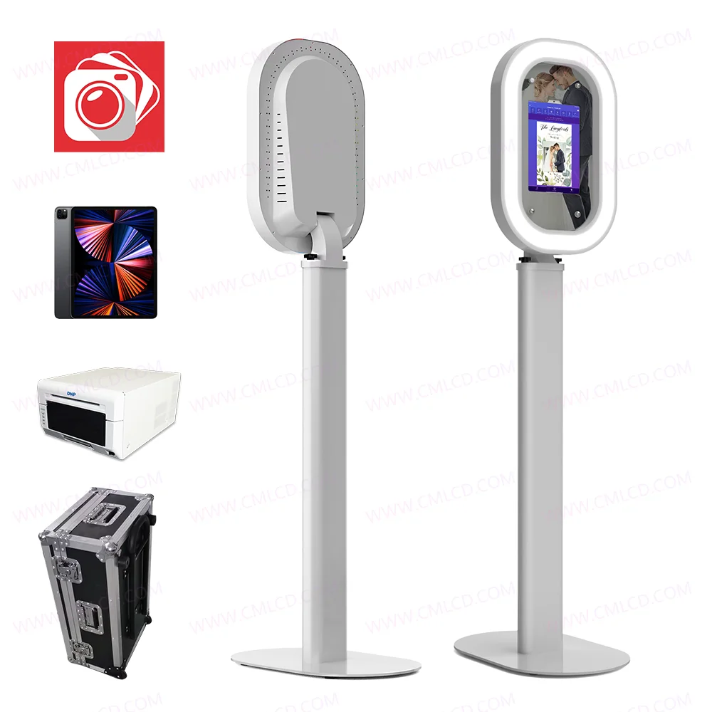 Chimee photo booth portable light aluminum made iPad Air iPad Pro selfie photo booth metal case rental equipment for events