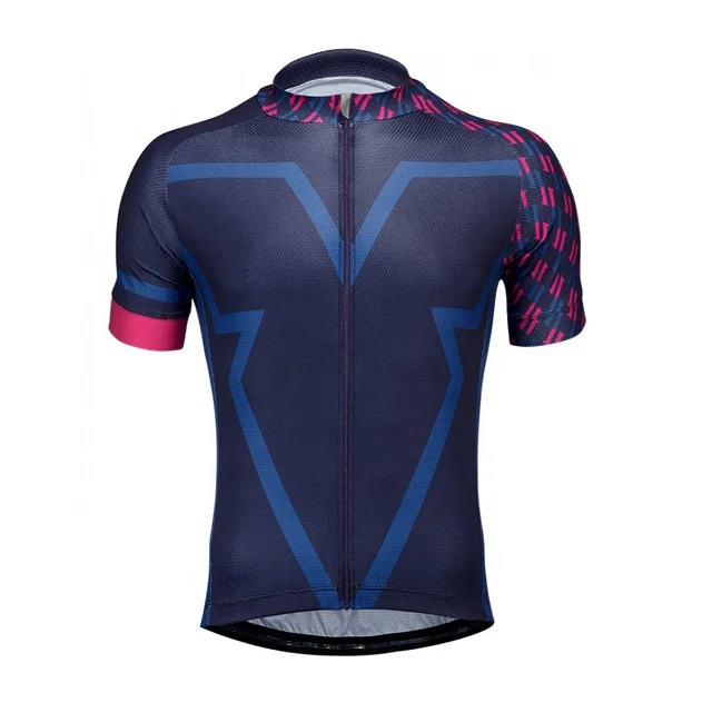 Cycling Jersey Men Bike Shirt Short Sleeve Cycling Top for MTB Road Bike with Pocket Reflective