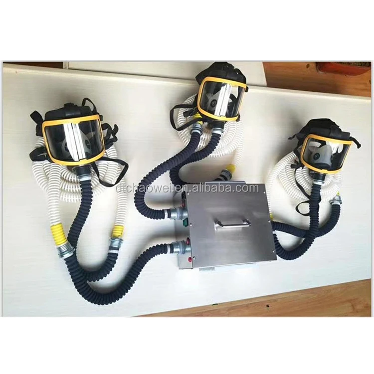 2 Persons Protective Equipment Powered Long Tube Breathing Apparatus for Underground Construction