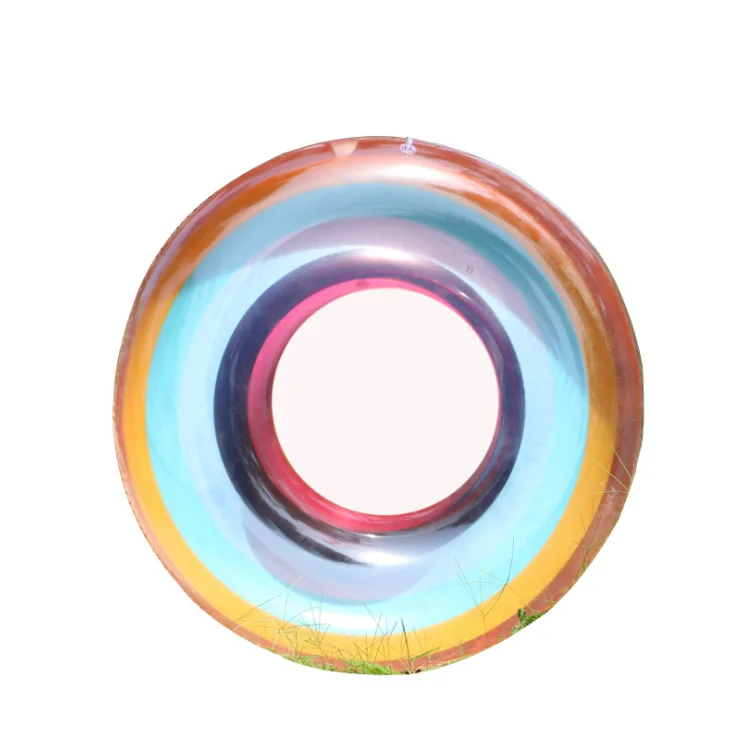 Funny Inflatable Pool Float Toys Swim Tubes for Swimming Color Translucent Swimming Ring