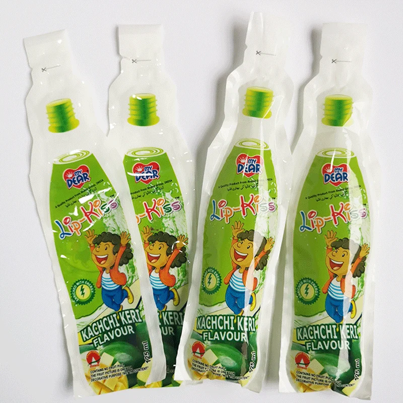 Bottle Shaped Pouch Fruit Concentrate Juice Production Line Drink Bottle Bag Beverage Food Grade Packaging Juice Pouch