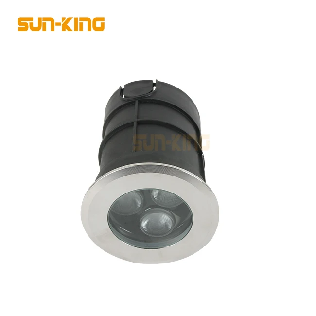 Swimming pool stainless steel IP68 white yellow blue 24V under water 3W 3x1W led fountain inground lamp