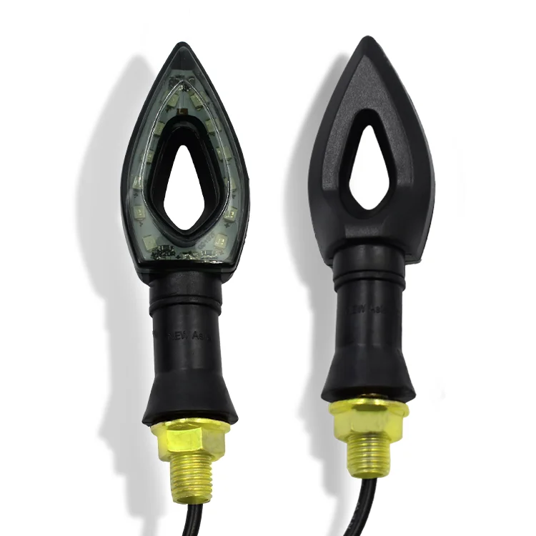 Factory Hot Sell Hollow LED Indicator Lights Motorcycle turn signal for Motorbike Scooter Motorcycle Mirror Turn Signals