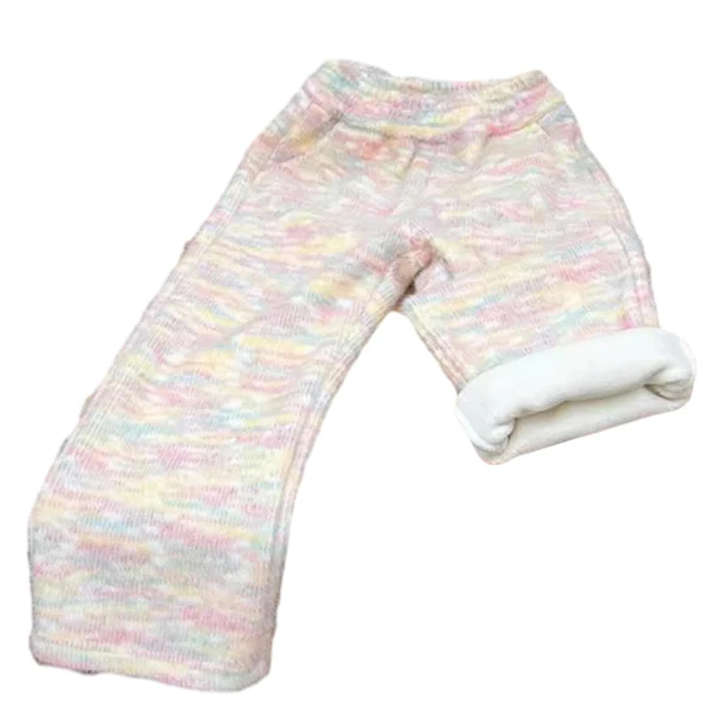 2024 New Style kids Autumn and Winter Suit Velvet Thincked Fashion jackets and pants Girls Set