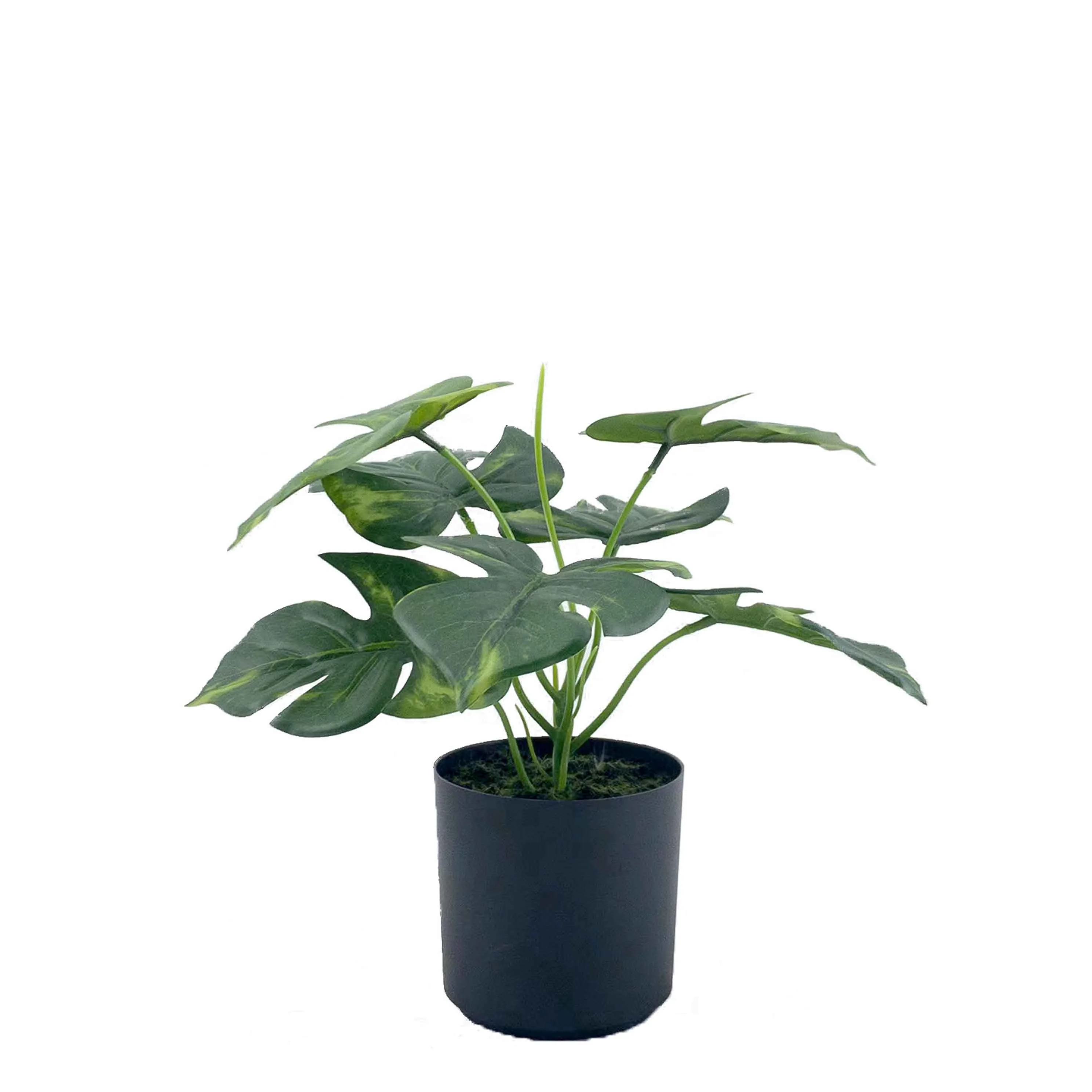 2022 Hot Sale High Quality Artificial Monstera Bonsai for Office Home Decoration Leaves Plants Plastic Artifical Plant Everyday