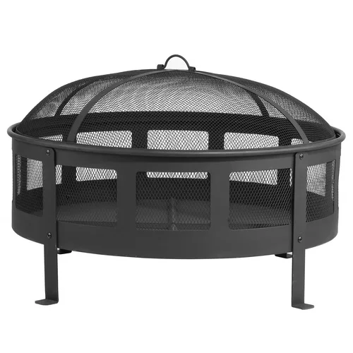 
Rubbed Bronze Net Wood Burning Fire Pit Steel Fireplace 