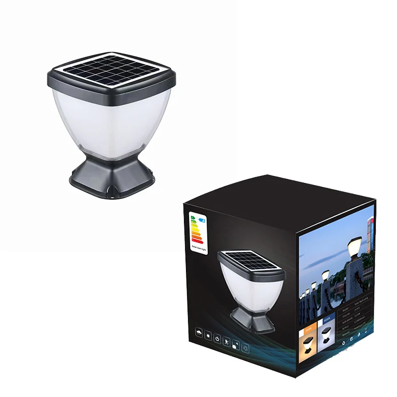 Outdoor landscape lighting 15W solar wall pillar light led solar villa wall lamp