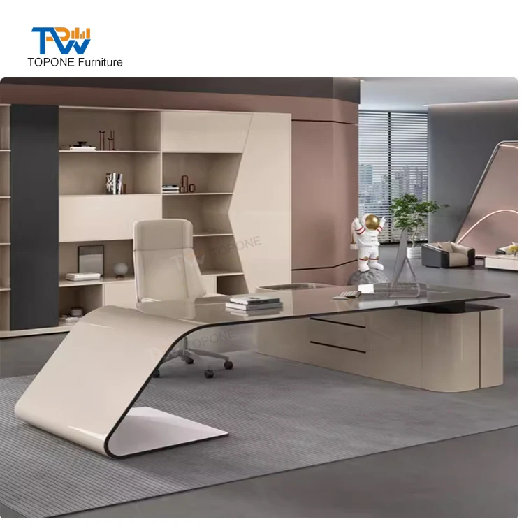 Boss Office Furniture Supplier Luxury High End Executive Modern Style Office Desk