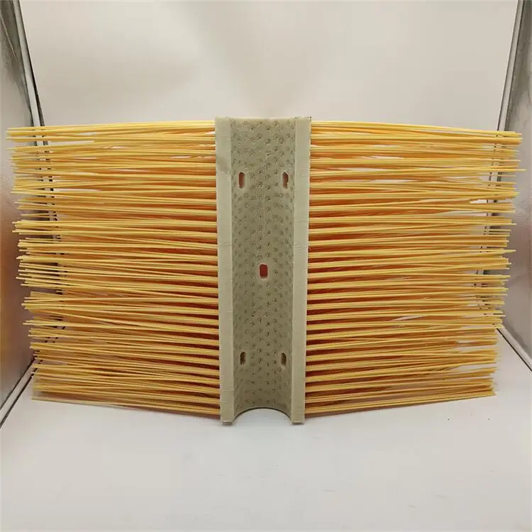 Polishing brush roller with shot blasting machine for Marine manufacturing equipment wear-resistant clean nylon brush roller