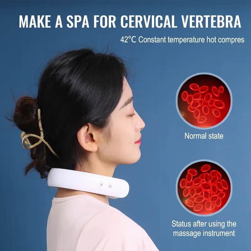 Neck and Shoulder Pain Relief, Intelligent Wireless Portable 3D Massager for Home, Office, Sport, Car and Travel