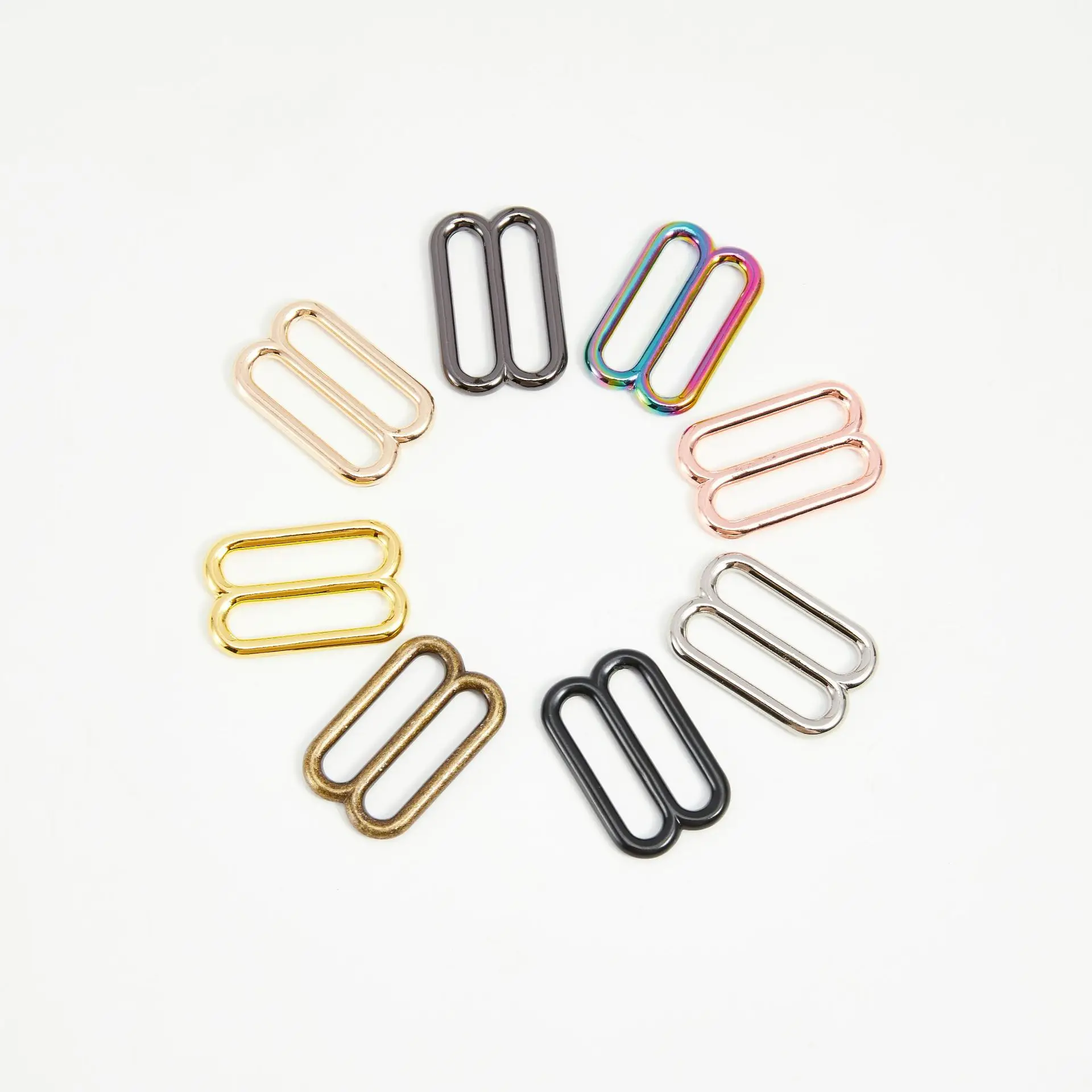 25 MM Rectangle 8 Colors Zinc Alloy Slide Buckle Metal  Buckle For Bag Hardware Accessories Buckle