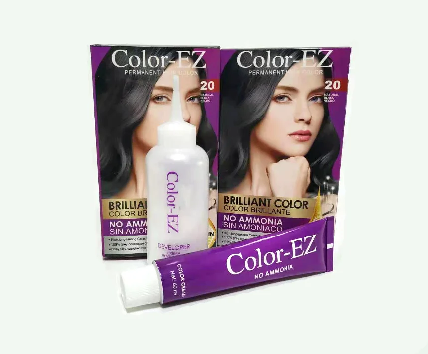 New hair coloring cream with keratin without ammonia