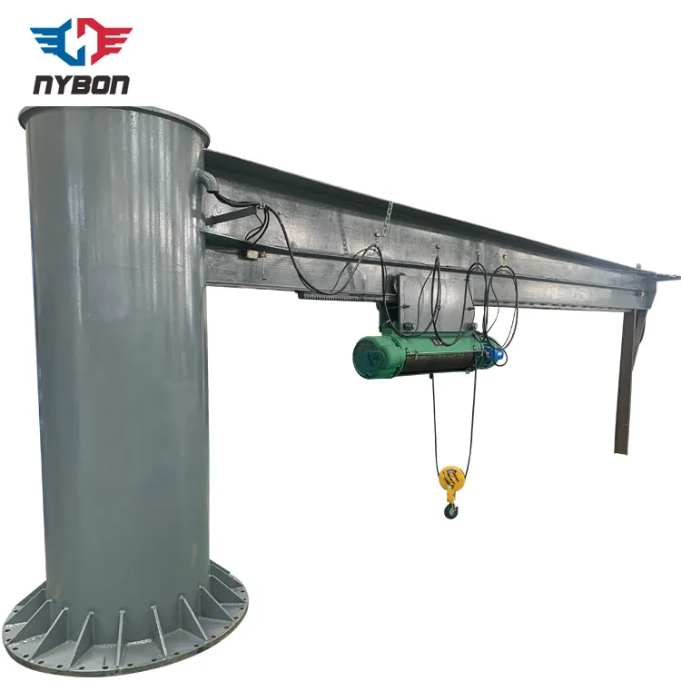 Simple Maintenance Floor Mounted Electric Hoist Jib Crane With CE Certification