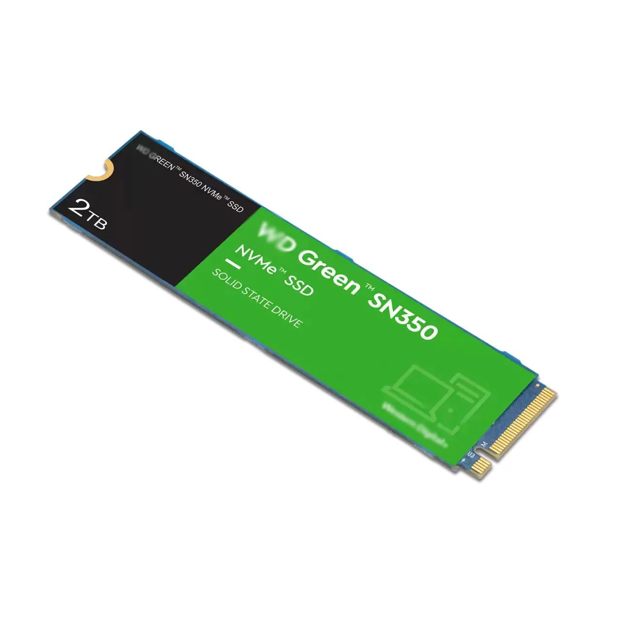 Новый зеленый жесткий диск SN350 NVMe SSD 2 ТБ M.2 Внутренний твердотельный PCIe для настольного компьютера 240 ГБ