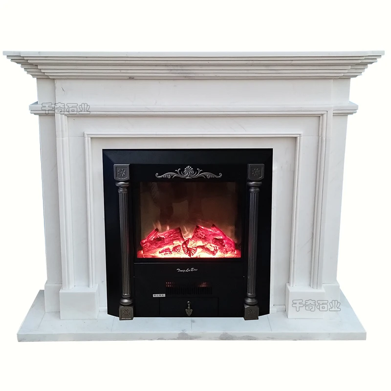 Manufacturer directly supply french style indoor used free standing wooden fireplace cover decor