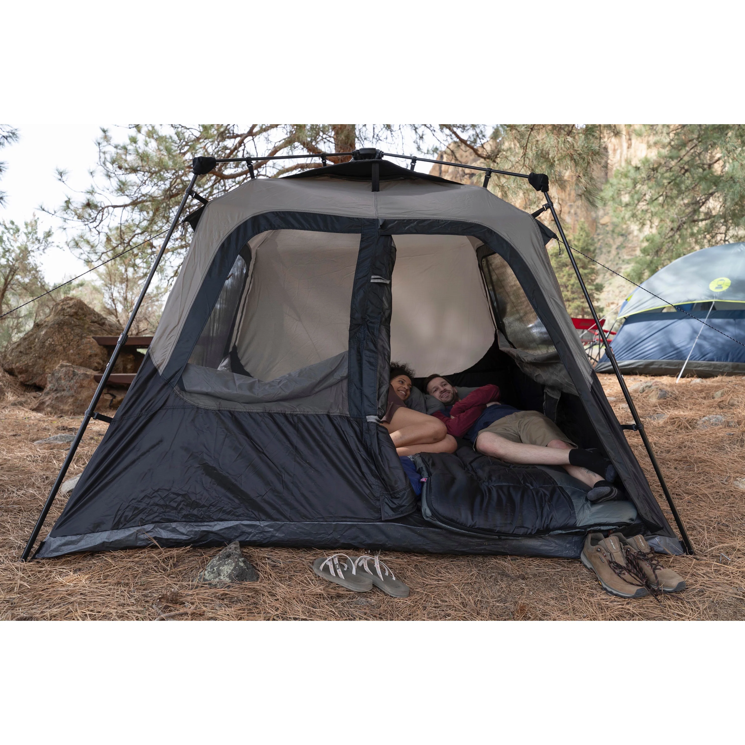 6-Person Cabin Camping Instant Setup Nature Hike Outdoor Camping Folding Tent