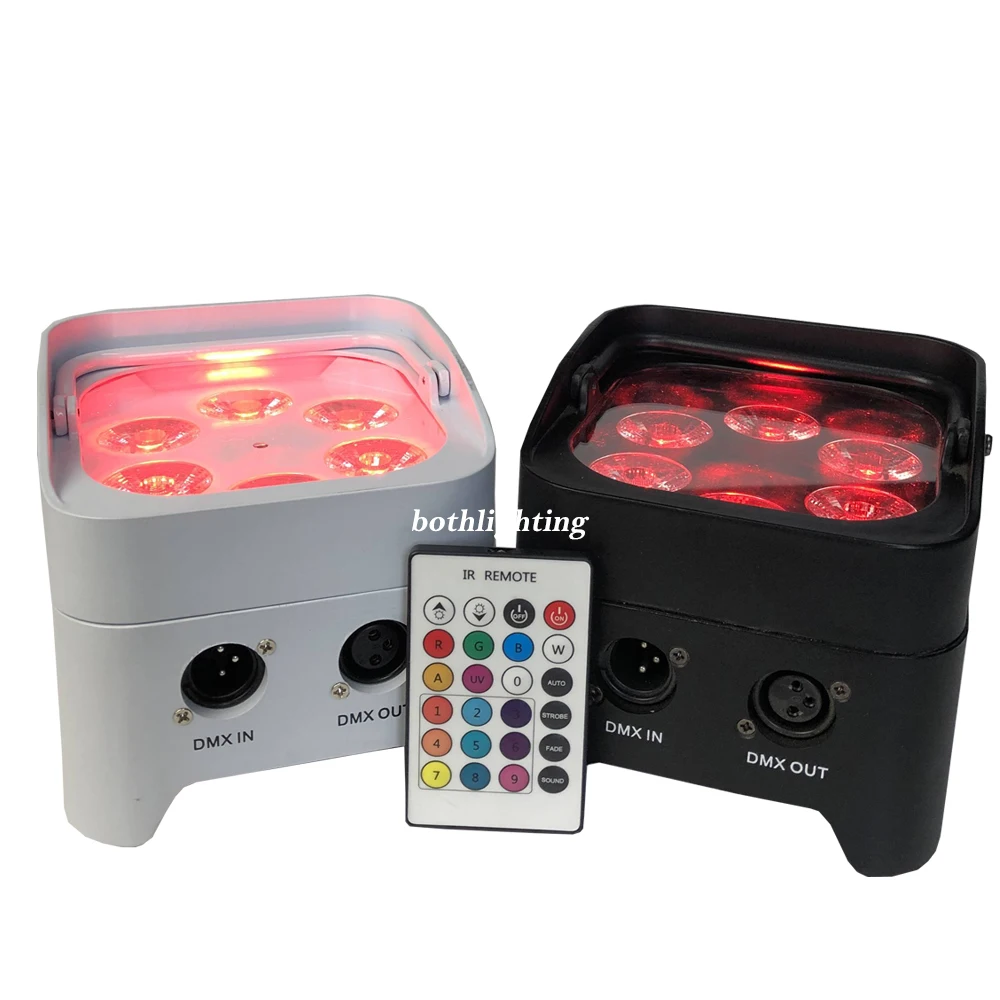 BOTHLIGHTING 6*18W 6in1 LED Mini Battery Par Can Wireless DMX Wedding Stage Light
