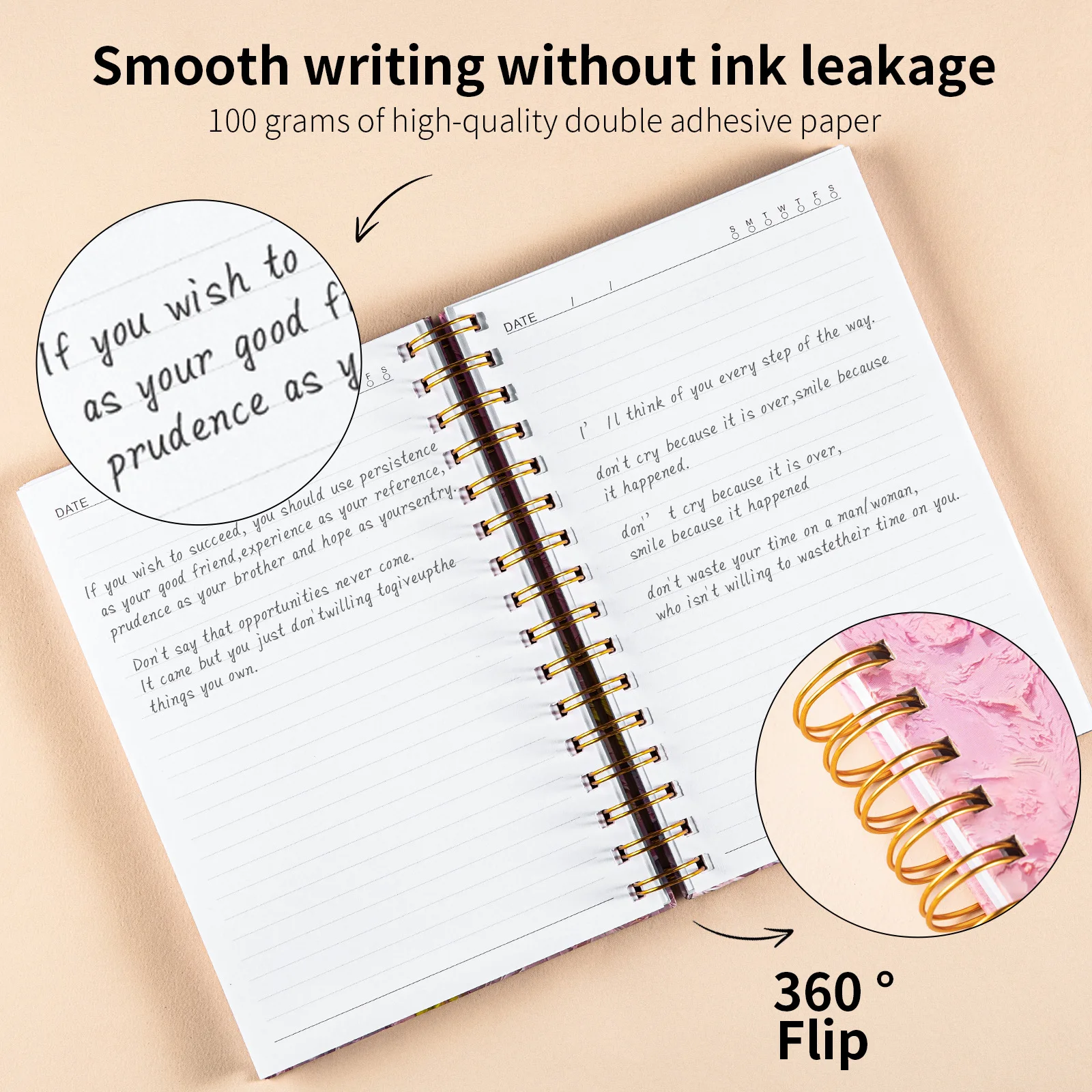Hot Sale spiral binding A5 notebook thickened art student high-value notebook artistic oil painting notebook for Kids adult