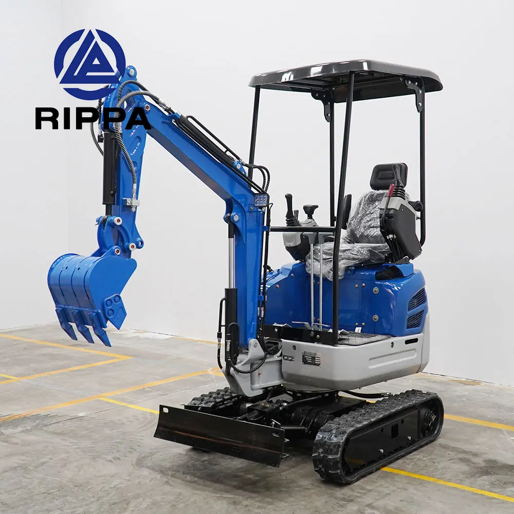 2ton Small Digger Manufacturer Crawler Mini Digger 1 Ton Greenhouse Track Micro Excavator With Attachment