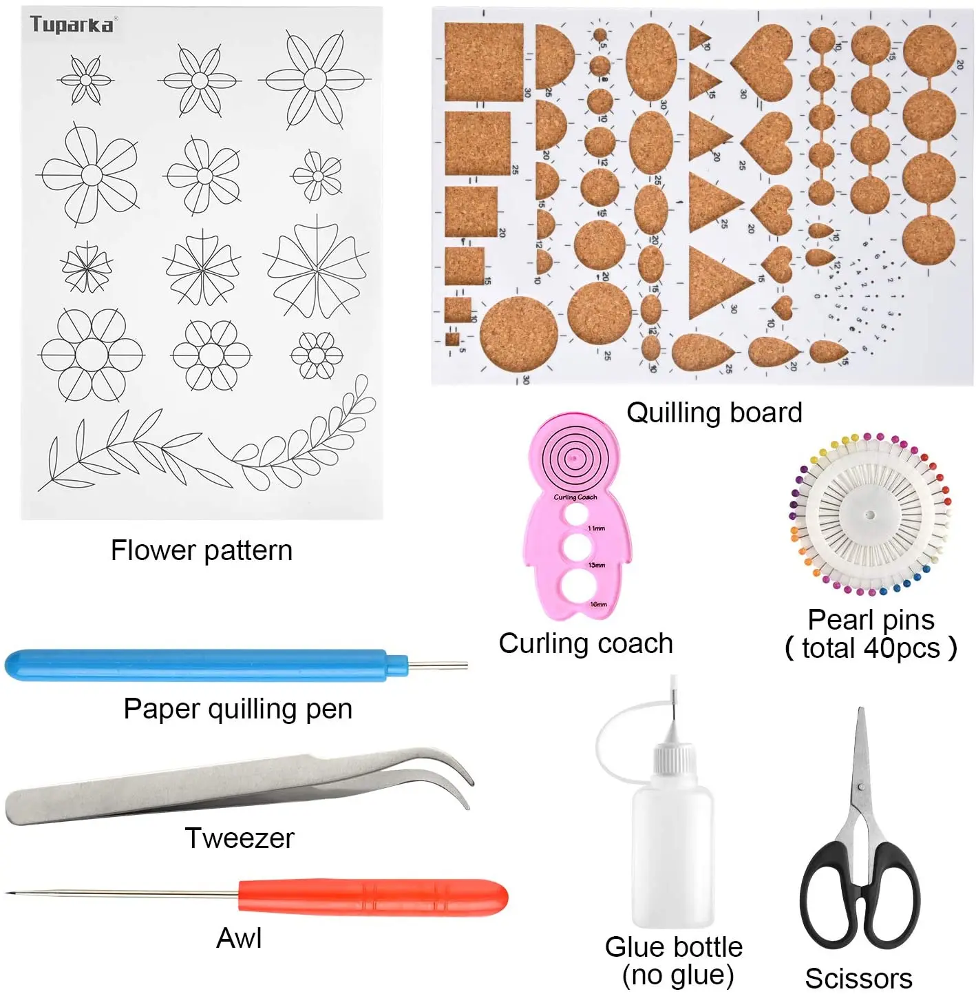 Quilling kit complete quilling Paper Set with necessary tools and storage box suitcase for beginners